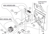 (East) YAMAHA Feida Accessories KW1-M116F-000 00XLEVER AXIS PIN2