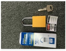 BRADY safety padlock yellow 99570 industrial padlock 1 5 inch lock beam lock core mutually different