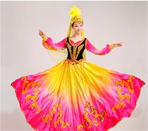New childrens costumes Xinjiang dance costumes ethnic minority Hui performance costumes male and female children Uyghur