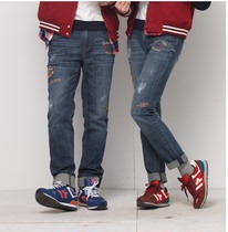 N a nadia 2015 new jeans couple denim straight trousers AH30655