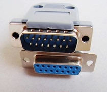 DB15 female head two rows of DB15 male head second row DB15 plastic housing D type plug welding wire type
