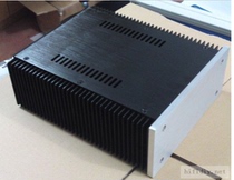 Radiators on both sides all aluminum amplifier Ear amplifier chassis 211 wide 90 high 257 deep 2190 blank version