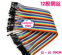 12 strands of copper wire high quality 40p color DuPont line male to male color Cable 1p double head X40 root 20CM