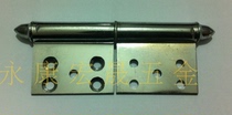 Manufacturer direct sale security door 5 inch flag type crown head plated chrome red Gupping hinge hinge