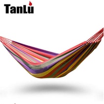 Exploring double hammock single Camping hammock hammock swing mesh indoor hammock canvas thickened