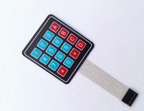 Oversized keys 4*4 matrix keyboard SCM external expansion keyboard Membrane keyboard