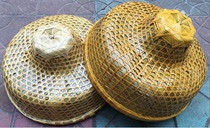 Hot pot shop hat Chandelier Restaurant Farmhouse Bamboo lampshade Sunscreen rain cap Fisherman cap Dance with sea cap