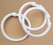  Shower curtain curtain hanging ring hook plastic ring Large inner diameter large diameter ring wear rod with advanced hanging curtain ring can be opened and closed