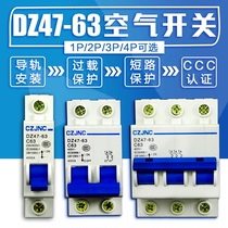 1p Air switch household 2p small circuit breaker 63A short circuit overload protector switch
