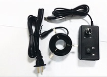 Metal lamp head small inner diameter 28 47 single cylinder video industrial CCD microscope LED ring light source adjustable light