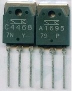 Imported original disassembly 2SC4468 2SA1695 A1695 C4468 power amplifier tube pair 1 8 