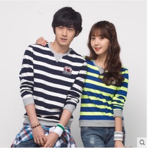 N a Nadia loose all-match long-sleeved couples simple casual round neck long-sleeved T-shirt LH31592