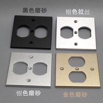  86*86 American standard two-digit aluminum alloy panel Home improvement wall plug American aluminum panel power outlet core panel