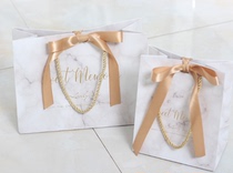 Set to be marble creative back gift bag Wedding Gift Bag Happy Sugar bag Joy Candy Box Companion Gift imprint logo