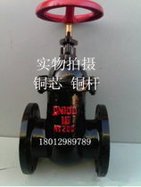 FZ45T-16 Air defense special protective gate valve Copper rod copper core dark rod flange gate valve DN50 65 80 100