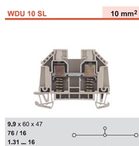 WDU 10 SL WTR 4 STB SL weidmiller spring seismic terminal 9537480000