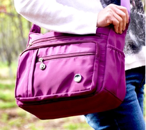 Korean mens canvas bag large capacity multi-layer shoulder bag cross bag leisure travel retro backpack