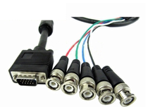 vga turns 5BNC line computer large screen connection line VGA TO BNC VGA turn RGBHV