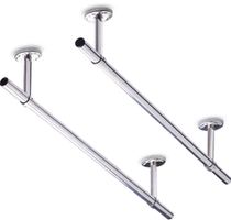 2018 New balcony drying rack fixed clothes drying Rod stainless steel outer wall drying clothes rod hanging seat top mounting clothes rod