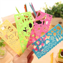 Handmade diy photo album decorative painting multi-function drawing template lace ruler tool Hollow drawing board 4