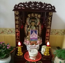 Large worship table Shen Tai Buddhist niches hanging cabinets Baojia Fairy God God Guanyin Buddha statue cabinet Bodhisattva cabinet