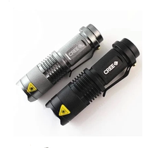 Outdoor rechargeable flashlight CREE Q5 mini telescopic zoom small strong light flashlight long-range 14500 and No 5 dual use