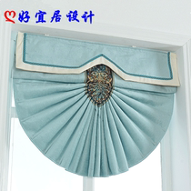 Modern minimalist Euro-style Mediterranean shading sector Roman curtain lifting curtain lifting and pulling partition small curtain finished product customization