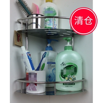 Promotion white double layer tool holder kitchen shelve solid bright light thickened stainless steel plate corner frame screw