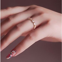 Natural millet pearl 1-2mm value hot sale crazy snap fashion ring