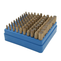 Cow Leather Grinding Head Mold Coarse Polished Grinding Head With Shank Open Mold Polish Head 4-10MM Suit 100 Box Mount 180 #