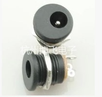 DC-022 socket 5 5*2 1 DC socket power socket round hole threaded nut diameter 11 5
