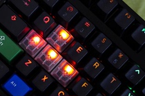 Transparent keycap fully transparent and transparent personality mechanical keyboard semi-transparent cherry original height cherry without engraving