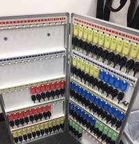 Swimming pool wall-mounted key Cabinet Management storage box hanging adhesive hook key swimming pool wall hanging finishing key ring