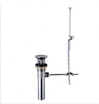 All-copper pull-down drain with pull rod Ceramic basin washbasin drain accessories washbasin drain