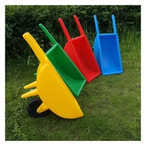 Hot sale Sentong single-wheel trolley Kindergarten plastic unicycle trolley Childrens dump truck large thickening