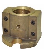 Printing and dyeing accessories Passenger Fu setting machine amplitude modulation nut copper nut copper sleeve Taiwan 170 force root