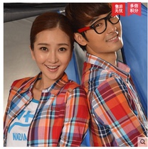 Nadia N a special spring and autumn men and women couples all-match simple casual long-sleeved cotton T-shirt shirt SF321