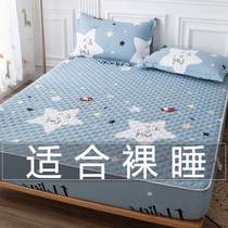 Cotton cotton cotton bed hat cover single piece of cotton thickened 2021 new spring and autumn childrens mattress protective cover