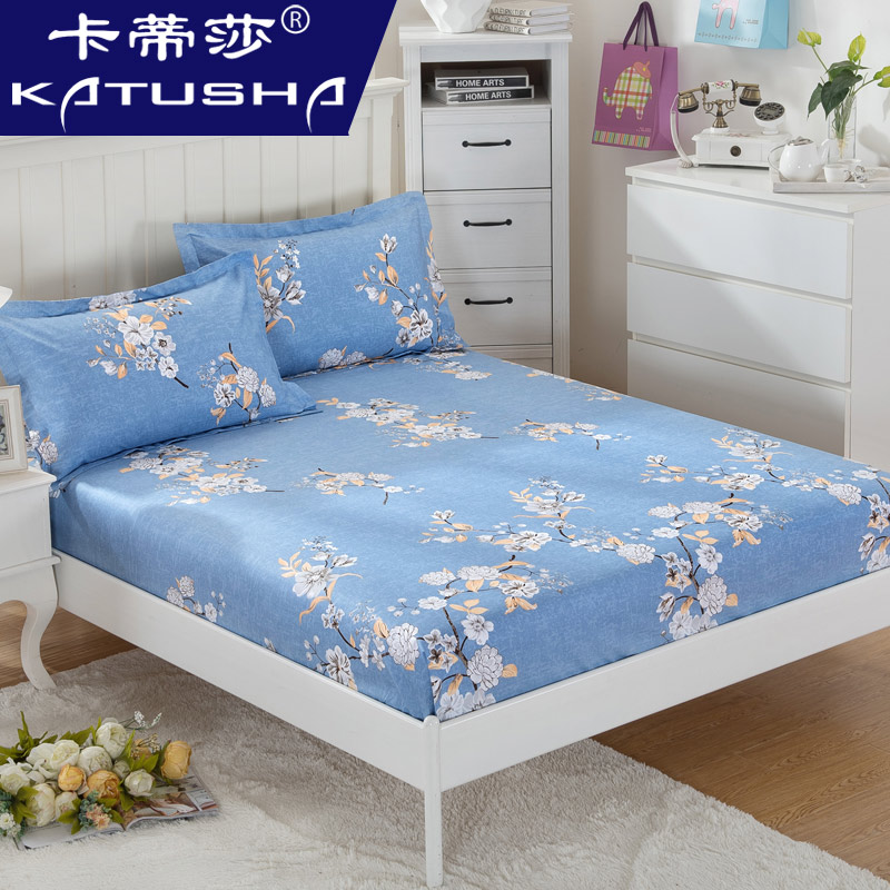 All-cotton linen bed Ogasawara single piece pure cotton plus height 40cm bed cover 1 8m protective sleeve Sidreth dust cover bed cover