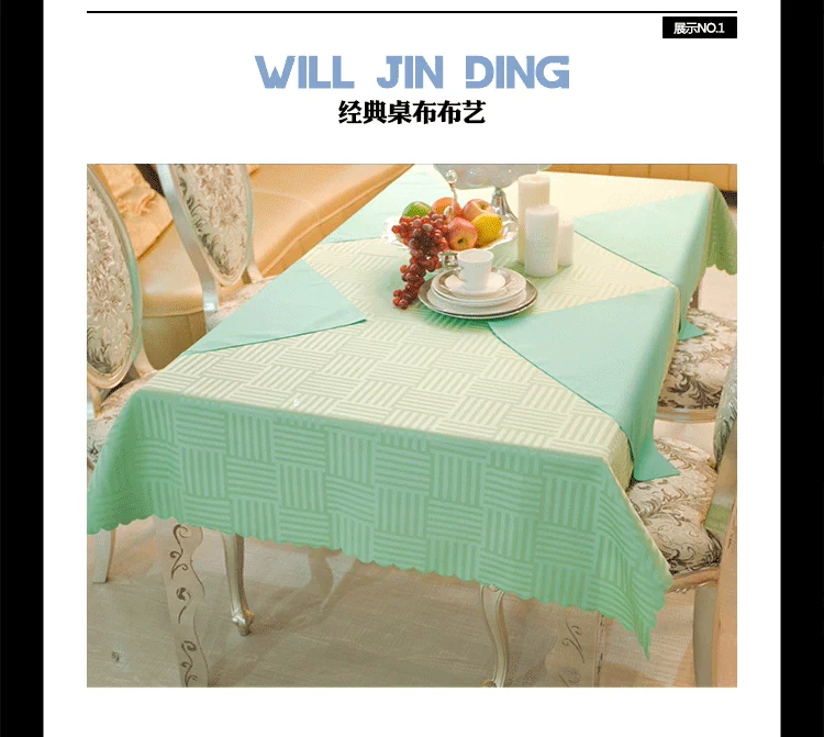 trắng khăn trải bàn khách sạn tinh khiết bảng vải bảng vuông vải tối giản hiện đại phong cách châu Âu khăn trải bàn bàn cà phê vải họp - Khăn trải bàn khăn trải bàn 3d