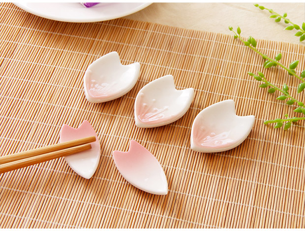 Yousiju phong cách Nhật mận đũa đũa gốm đũa đũa đũa sáng tạo nhà bếp đũa kéo đũa bộ đồ ăn giá đũa - Đồ ăn tối đĩa nhựa