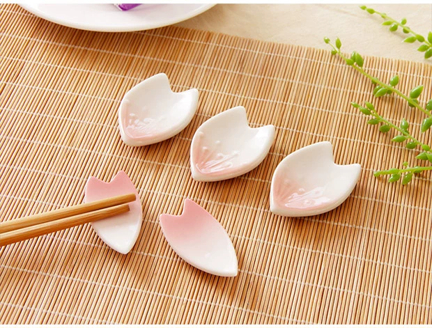 Yousiju phong cách Nhật mận đũa đũa gốm đũa đũa đũa sáng tạo nhà bếp đũa kéo đũa bộ đồ ăn giá đũa - Đồ ăn tối đĩa giấy