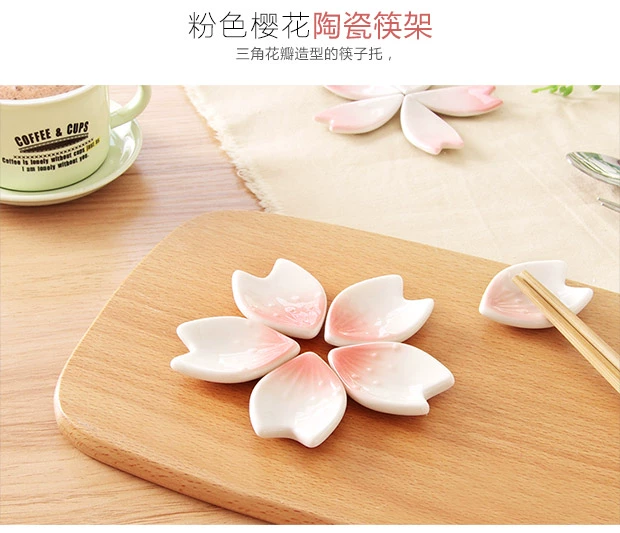 Yousiju phong cách Nhật mận đũa đũa gốm đũa đũa đũa sáng tạo nhà bếp đũa kéo đũa bộ đồ ăn giá đũa - Đồ ăn tối