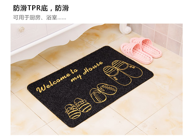 Lối vào cửa in thảm cửa ra vào Thảm cửa hội trường Phòng khách phòng ngủ phòng tắm nước trượt tuyết - Thảm sàn thảm xốp trải sàn 60x60