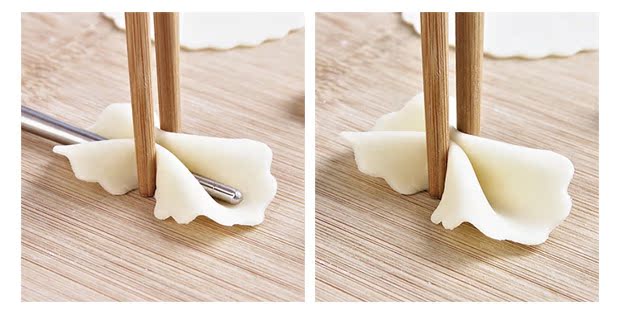 Inox cắt bánh bao da bánh bao khuôn dụng cụ da dụng cụ nhà bếp cắt da bánh bao da ba mảnh - Tự làm khuôn nướng khuôn bánh nhúng