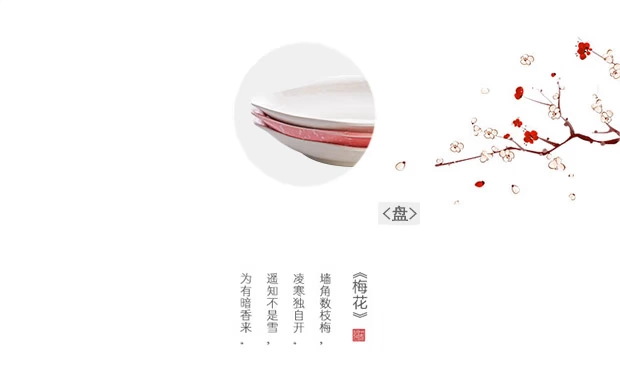 Sáng tạo mận gốm tấm Món ăn phương Tây Bộ đồ ăn gia đình Tấm bông tuyết men Đĩa gốm Tấm đĩa sâu