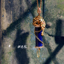 MAGERIT Spain Jewelry Brands Babylon Series Green Gold Stone Cheetah Necklace