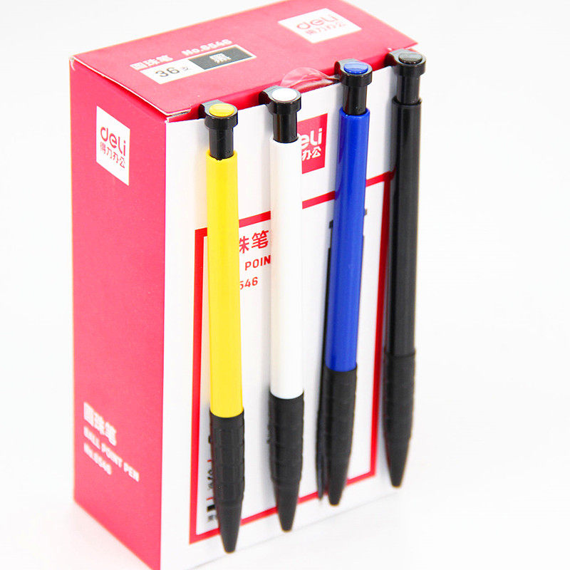 Right-hand Ballpoint Pen press Atom Pen Multicolor oil Pen blue refill Red black Color by mobile Office Supplies Business Student Teacher Teacher with old-style cheap wholesale