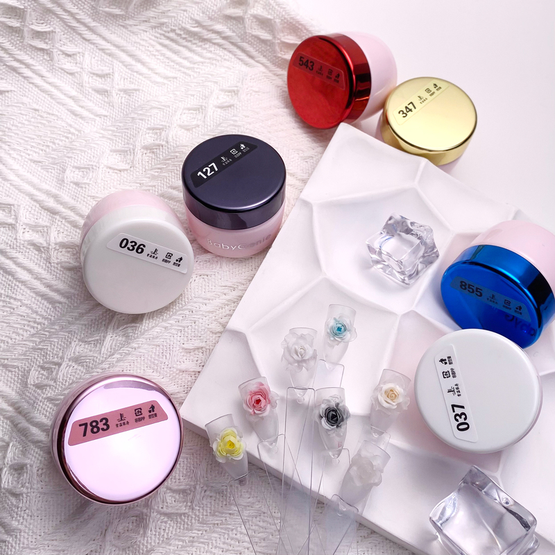 Babygenie Carving Gel Three Primary Colors Three-Dimensional Nail Carving Modeling Clay Non-Sticky Easy to Mold Nail Art Carving Gel