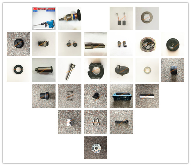 Equipped with Dongchengcheng Z1G-FF-10 electric pick boutique installation accessories Figure 1 turn stator carbon brush piston apron connecting rod